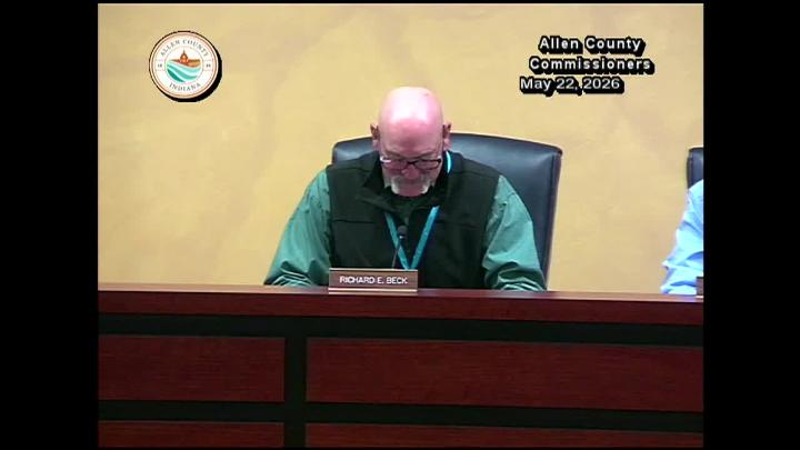Thumbnail image for Allen County Commissioners - May 22 2026