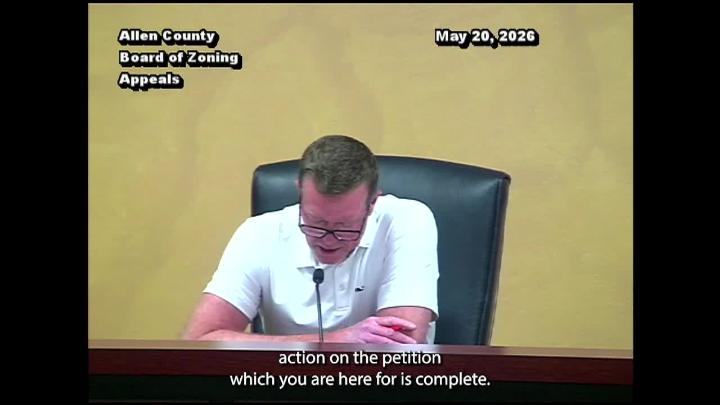Thumbnail image for Allen County Board of Zoning Appeals - May 20 2026