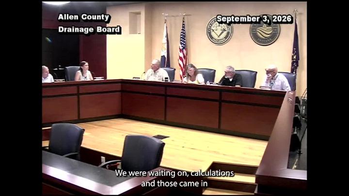 Thumbnail image for Allen County Drainage Board - September 3 2026