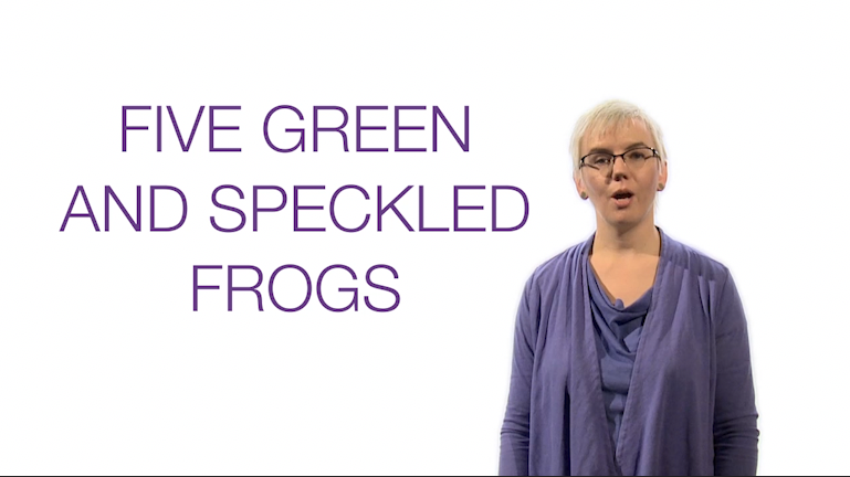Family App-Five Green and Speckled Frogs